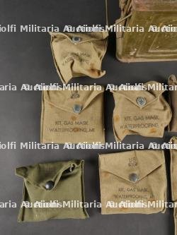 Caisse de calibre 30 et kit anti gaz US. — photo 2