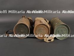 Lot de 3 boîtier de masques anti-gaz allemands — miniature 5