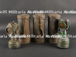 Lot de 3 masques anti-gaz allemands