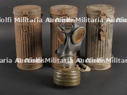 Lot de 3 masques anti-gaz allemands