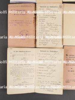 Lot de 6 Militarpass et livrets allemands WW1 — miniature 3