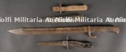 Lot de 3 couteaux et baïonnette allemands WW1 — miniature 2