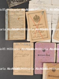 Lot de 9 Militarpass, livret et photos d'artilleurs de campagne — photo 4