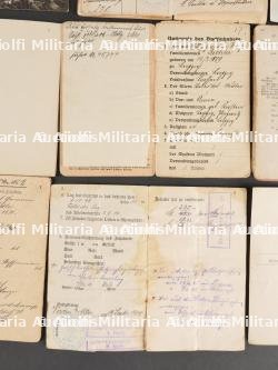 Lot de 9 Militarpass, livret et photos d'artilleurs de campagne — miniature 8