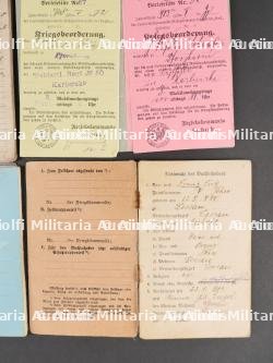 Lot de 7 Militarpass, documents et livrets allemands ww1 — photo 4