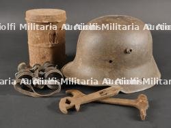 Lot casque et équipements allemands ww1