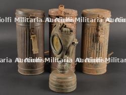 Lot de masque et boîtiers allemands