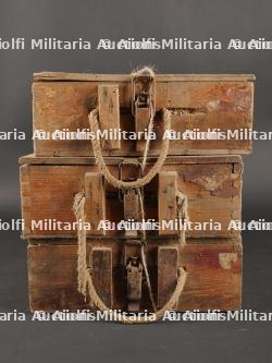 Lot de 3 caisses allemandes 8cm Wurfgranaten 34 — miniature 2