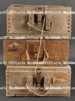 Allemagne ww2 Lot de 3 caisses pour douilles l.F.H. — photo 1