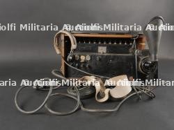 Anglais ww2 Appareil de téléphonie et micro plastron Ericsson
