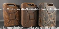 Lot de 3 jerrycans de carburant Wehrmacht