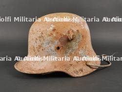 Allemagne WW1 coque de casque Stahlhelm M16 transformée en seau