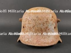 Allemagne WW1 coque de casque Stahlhelm M16 transformée en seau — miniature 3