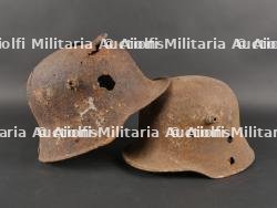 Allemagne WW1 lot terrain de 2 casques et 2 lanternes — photo 2