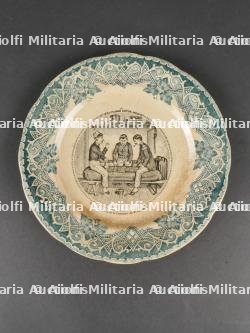 France IIIe République épaulettes et assiette Longwy — miniature 2