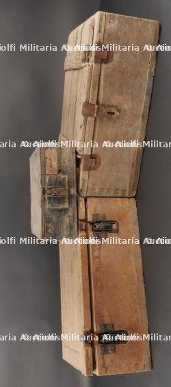 Lot de 3 caisses allemandes pour munitions