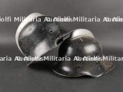 Allemagnes Lot de 2 casques de pompiers M34
