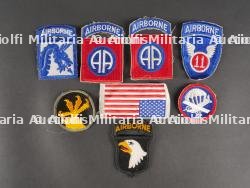 Lot d'insignes tissu US