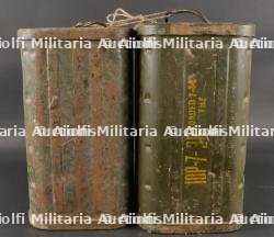 Lot de 2 containers US pour obus de mortier de 81 mm