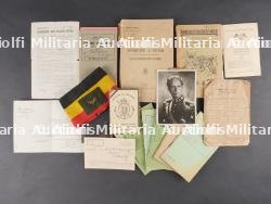 Gros lot de documents Belgique 1940. Large lot of Belgian documents from 1940