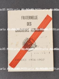 Superbe ensemble 6e Chasseurs Ardennais veste, plaque d'identité, photos et documents du soldat Delveau. Superb set from the 6th Ardennes Chasseurs including tunic, identity tag, photos and documents of soldier Delveau — miniature 6