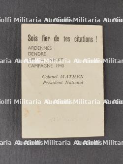 Superbe ensemble 6e Chasseurs Ardennais veste, plaque d'identité, photos et documents du soldat Delveau. Superb set from the 6th Ardennes Chasseurs including tunic, identity tag, photos and documents of soldier Delveau — miniature 8
