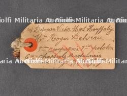 Superbe ensemble 6e Chasseurs Ardennais veste, plaque d'identité, photos et documents du soldat Delveau. Superb set from the 6th Ardennes Chasseurs including tunic, identity tag, photos and documents of soldier Delveau — photo 11