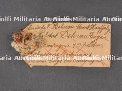 Superbe ensemble 6e Chasseurs Ardennais veste, plaque d'identité, photos et documents du soldat Delveau. Superb set from the 6th Ardennes Chasseurs including tunic, identity tag, photos and documents of soldier Delveau — photo 12
