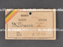 Superbe ensemble 6e Chasseurs Ardennais veste, plaque d'identité, photos et documents du soldat Delveau. Superb set from the 6th Ardennes Chasseurs including tunic, identity tag, photos and documents of soldier Delveau — photo 13