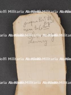 Superbe ensemble 6e Chasseurs Ardennais veste, plaque d'identité, photos et documents du soldat Delveau. Superb set from the 6th Ardennes Chasseurs including tunic, identity tag, photos and documents of soldier Delveau — photo 18