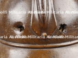Casque Belge WWI avec impact. Belgian WWI helmet with impact — miniature 8