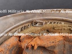 Casque Belge WWI avec impact. Belgian WWI helmet with impact — miniature 15