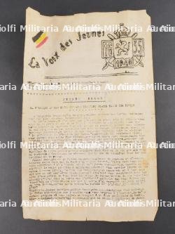 Lot Résistance Belge, presse clandestine et insignes. Belgian Resistance lot including clandestine press and insignia — photo 11