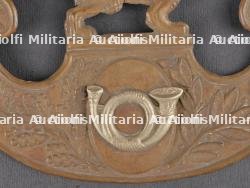 Rare plaque de shako de voltigeur belge. Rare Belgian voltigeur shako plate — photo 2