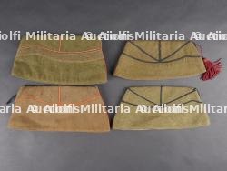 Lot de 4 bonnets de police Belges. Set of four Belgian side caps — miniature 2