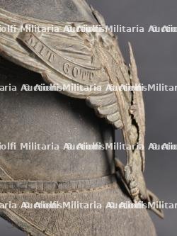 Casque à boule d'artilleur M1871. Artillery spike helmet M1871 — photo 12