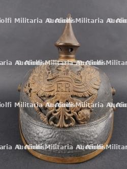 Casque à pointe avec plaque du JR88 de Nassau. Pickelhaube with JR88 Nassau plate