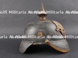 Casque à pointe avec plaque du JR88 de Nassau. Pickelhaube with JR88 Nassau plate — photo 9