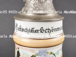Chope de Reserviste Luftschiffer Bataillon. Reservist beer stein from Luftschiffer Battalion — photo 5