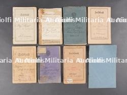 Lot de 7 livrets militaires de Hanovre et Hanséatiques. Set of seven military booklets from Hanover and Hanseatic regions