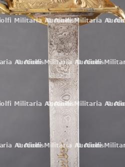 Sabre de luxe d'officier d'infanterie allemand lame damas cadeau à l'officier noble von Borries. Luxury German infantry officer’s sabre with Damascus blade gifted to noble officer von Borries — photo 13