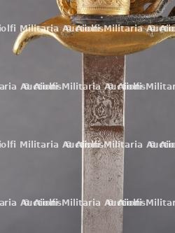 Sabre de luxe d'officier d'infanterie allemand lame damas cadeau à l'officier noble von Borries. Luxury German infantry officer’s sabre with Damascus blade gifted to noble officer von Borries — photo 14
