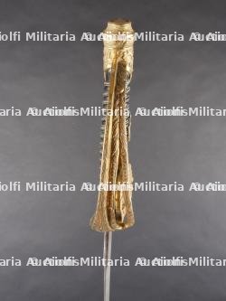 Sabre de luxe d'officier d'infanterie allemand lame damas cadeau à l'officier noble von Borries. Luxury German infantry officer’s sabre with Damascus blade gifted to noble officer von Borries — miniature 16