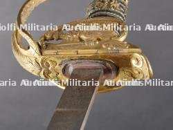 Sabre de luxe d'officier d'infanterie allemand lame damas cadeau à l'officier noble von Borries. Luxury German infantry officer’s sabre with Damascus blade gifted to noble officer von Borries — photo 20