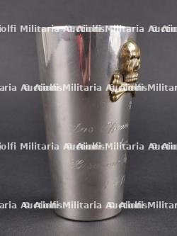 Silber Pauke du Freiherr Rudolf von Recum, hussard de Brunswick. Silver kettle drum of Freiherr Rudolf von Recum hussar of Brunswick — photo 5