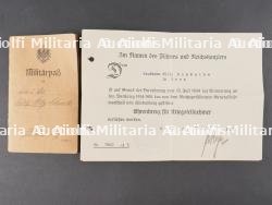 Militärpass d'un Uhlan du UR21 Saxon et Train Abteilung Nr 9. Military pass of a Uhlan from UR21 Saxon and Train Detachment No 9 — photo 3