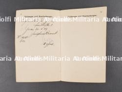 Militärpass d'un Uhlan du UR21 Saxon et Train Abteilung Nr 9. Military pass of a Uhlan from UR21 Saxon and Train Detachment No 9 — miniature 8