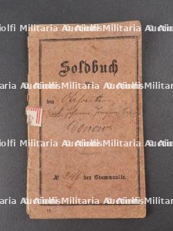 Militärpass d'un Uhlan du UR21 Saxon et Train Abteilung Nr 9. Military pass of a Uhlan from UR21 Saxon and Train Detachment No 9 — miniature 9