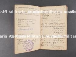 Militärpass d'un Uhlan du UR21 Saxon et Train Abteilung Nr 9. Military pass of a Uhlan from UR21 Saxon and Train Detachment No 9 — miniature 11