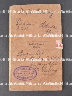 Militärpass d'un Uhlan du UR21 Saxon et Train Abteilung Nr 9. Military pass of a Uhlan from UR21 Saxon and Train Detachment No 9 — miniature 15
